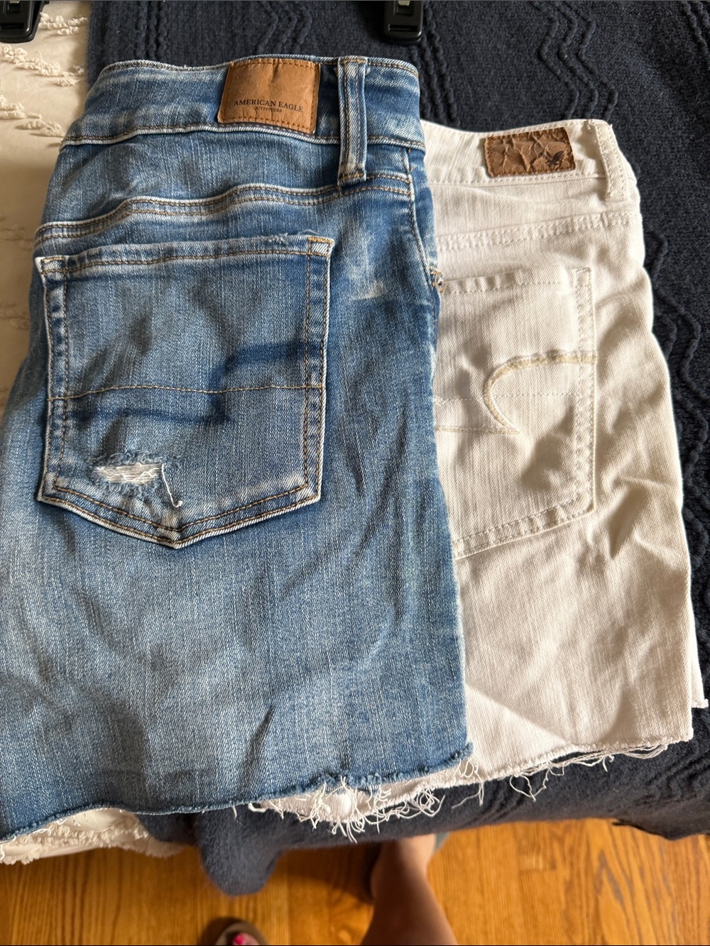 Distressed Denim Cutoff Shorts - Picture 6 of 10